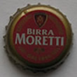 Korunkový uzávěr - Birra Moretti